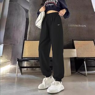 Nike耐克女裤2026春新款宽松运动休闲梭织速干束脚收口长裤FV7669