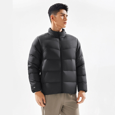 正品李宁羽绒服2025冬季男子鸭绒短羽绒服冬装外套AYMV221-4-1