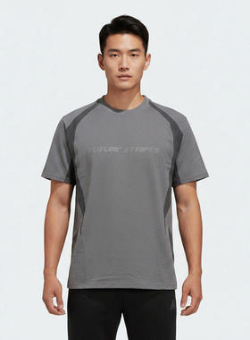 adidas阿迪达斯男子M TEE SS3简约时尚舒适运动休闲短袖T恤LC7787