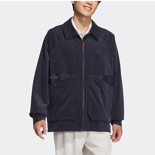 Adidas/阿迪达斯官方正品男士运动休闲翻领夹克外套JI8686