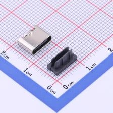YTC-TC6-565 USB连接器 TypeC 母座 6P 立式贴片 H=6.5