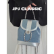 jpjclassic牛仔小香风双肩包撞色女链条包旅游背包迷你可爱小包包