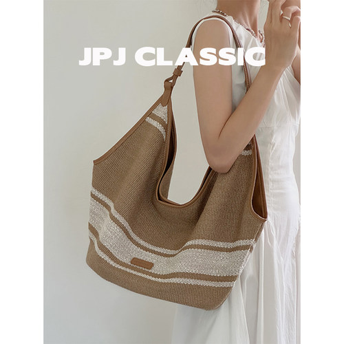 jpj托特包慵懒风大容量通勤包
