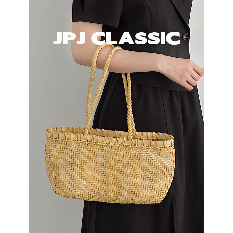 jpjclassic雾蜡头层植鞣腋下包