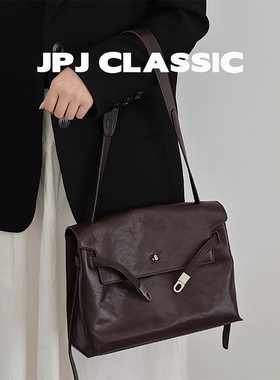 jpjclassic植鞣牛皮凯莉包女托特包城市风单肩斜挎通勤软包腋下包