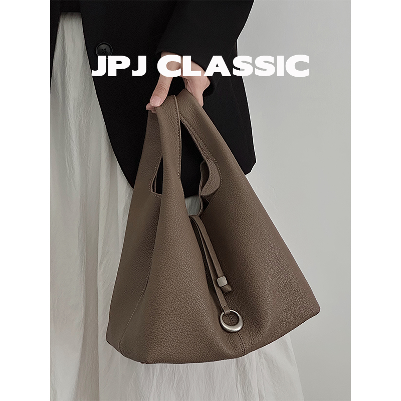 牛皮菜篮子水桶包女单肩斜挎手