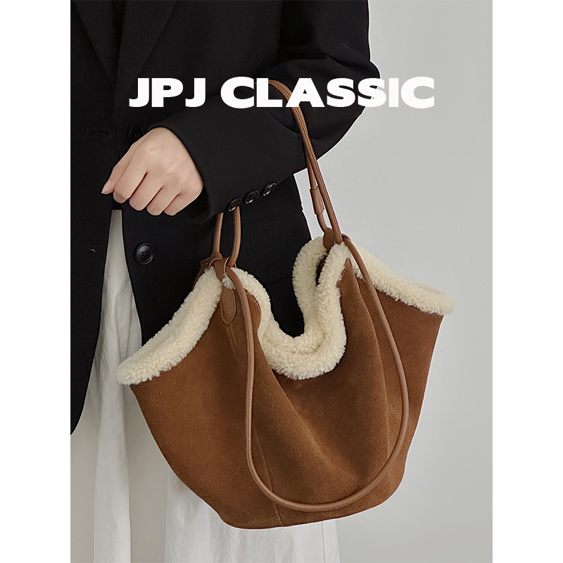 牛皮菜篮子单肩手提包