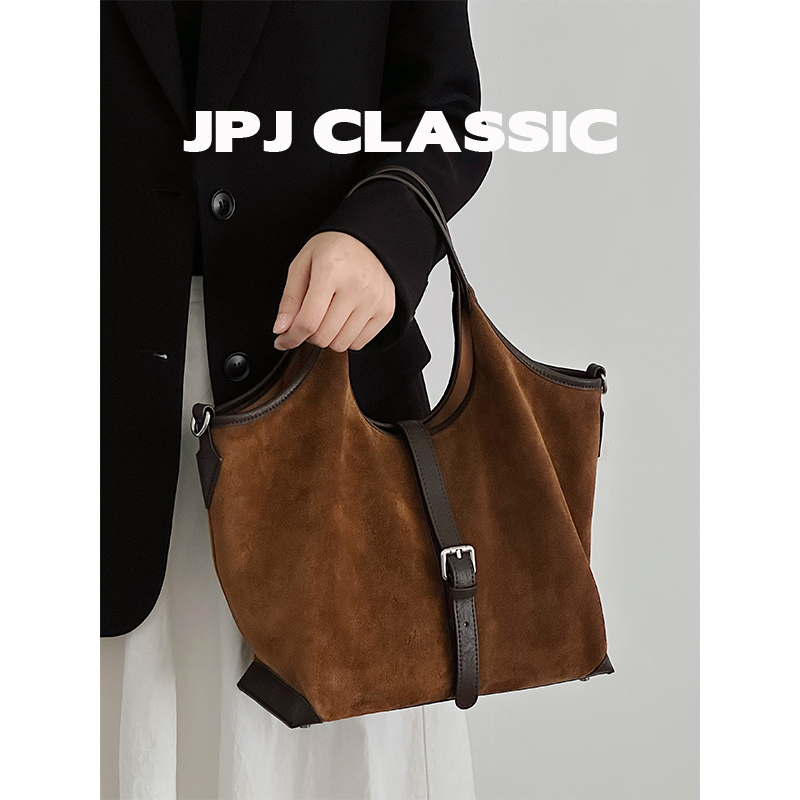 头层植鞣牛皮菜篮子单肩斜挎包