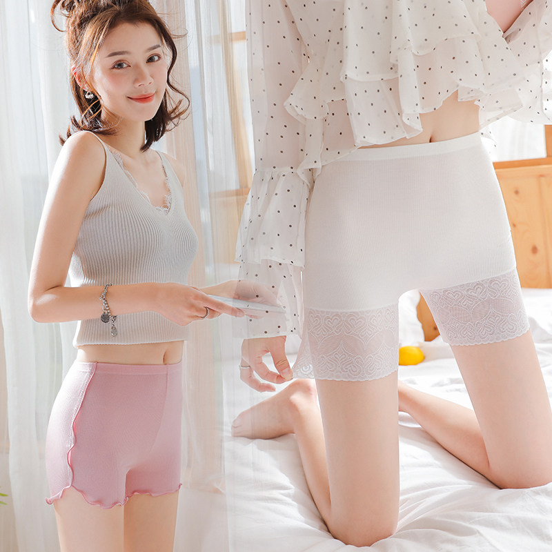 蕾丝防走光安全裤女夏天薄款无痕保险短裤打底裤大码胖mm可内外穿|msdalam kategori Butik wanita / wanita, seluar, Seluar sama sendat - dari Buy2taobao.com untuk memberikan perkhidmatan ejen Taobao profesional membeli