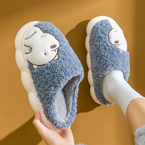 男士棉拖鞋冬季卡通居家