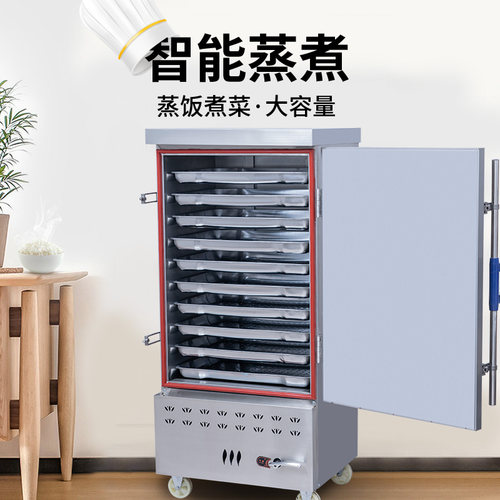 钰烽蒸饭柜商用电蒸箱蒸饭车燃气蒸菜饭包子食堂家小型全自动220V - 封面