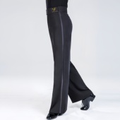 子国标舞成人春秋跳舞练功交谊舞表演广场舞长裤 男士 专业拉丁舞裤