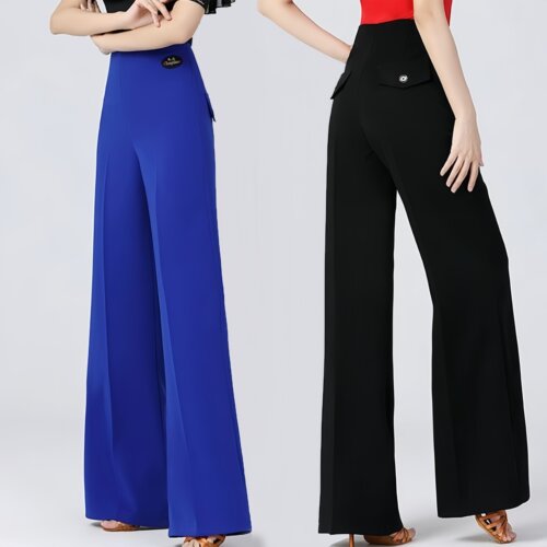 柔软不褪色新款国标舞摩登舞裤子