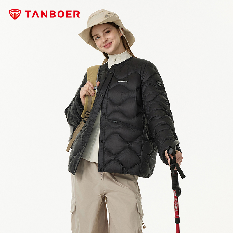 坦博尔女士圆领轻暖羽绒服