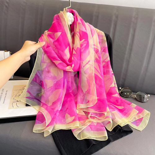 超大百搭广场舞丝巾薄款防晒披肩