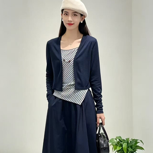 秋季女装新款淑女优雅气质修身显瘦三件套连衣裙中长款通勤休闲