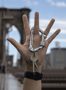 美国GPCA多功能工具钛合金户外随身edc快挂登山钥匙扣工具刀钳撬