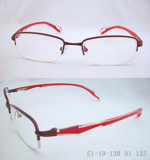 工厂库存DeErHui德尔惠眼镜架半框金属眼镜架近视平光眼镜架TS131