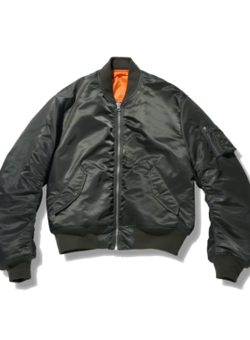 Danci Done 元年复古老钱风 MA1 Bomber廓形保暖飞行夹克棉服外套