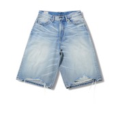 Danci 暴风雪洗水牛仔七分裤 Done 宽幅KUROKI