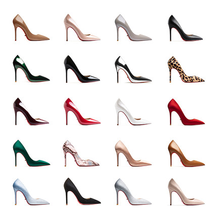 hltino直播清仓款性感尖头高跟鞋女细跟浅口百搭单鞋子大小码女鞋