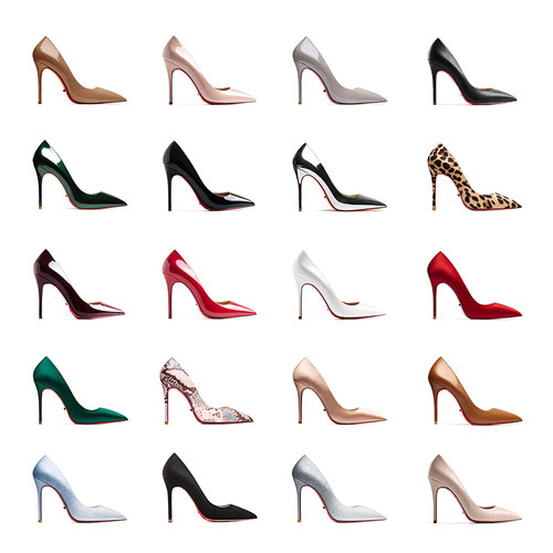 hltino尖头高跟鞋女细跟单鞋子