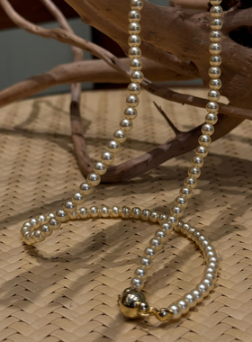 中古麻花项链女简约时尚个性百搭叠戴S925银锁骨链ins甜酷颈链潮