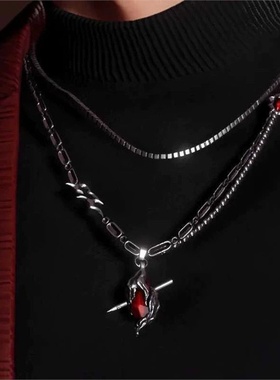 恋与深空秦彻穿心项链女乌鸦同人吊坠挂件女士高颜值女款百搭小众