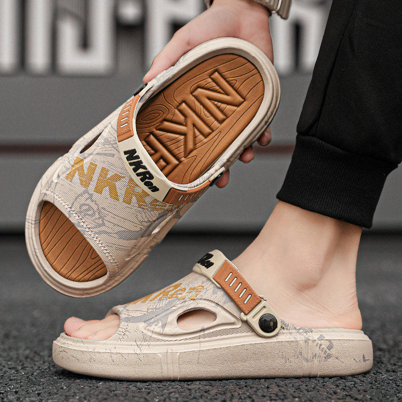 合成鞋业拖鞋男2026新款夏季外穿居家防滑防臭运动开车两用踩屎感