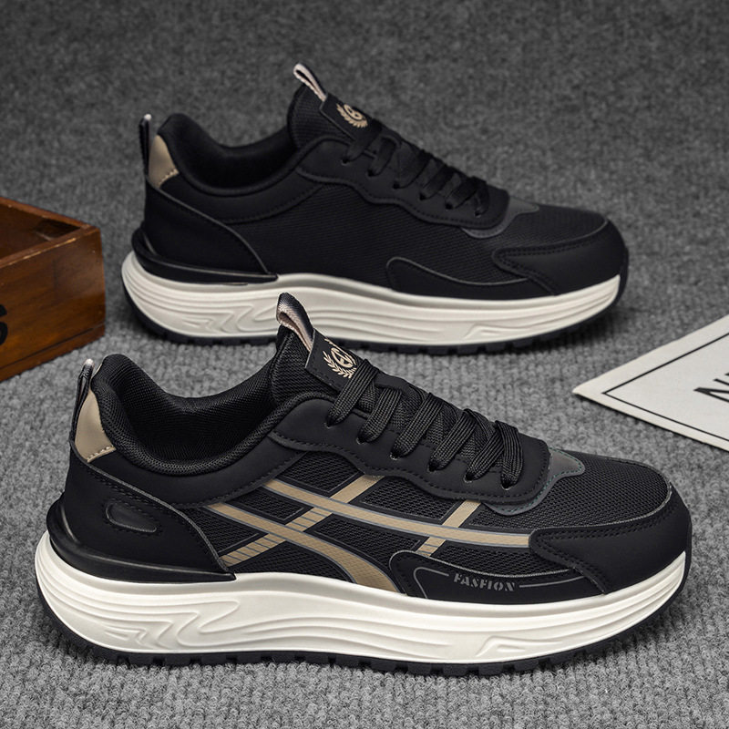 合成鞋业爆款男鞋休闲鞋子男款皮面板鞋男士皮鞋春季2026新款潮流