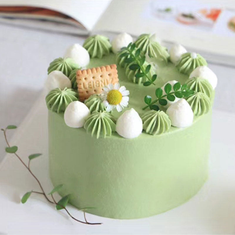 小西点蛋糕模型仿真4寸简约森系ins风裱花饼干假定制橱窗样品道具