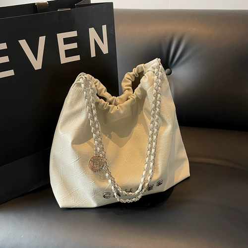 Сумка через плечо, летняя сумка на одно плечо, вместительный и большой универсальный мусорный мешок, на цепочке