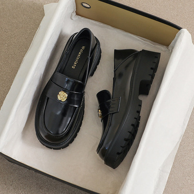 真皮蒂尼登乐福鞋英伦风