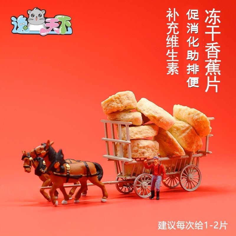 逸宠｜促肠胃助消化龙猫兔子豚鼠宠物小动物零食 冻干香蕉干40g,宠物/宠物食品及用品,鼠粮,淘宝优惠券,粉丝福利购,淘宝优惠卷