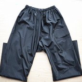 防水裤 雨衣针织单裤 外卖骑手骑行专用 加厚加固无缝男女款 美团雨裤