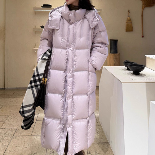 高充绒量90白鸭绒保暖连帽外套