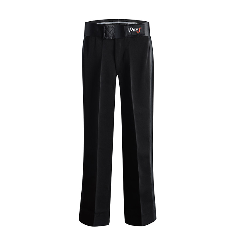 成人男士拉丁裤比赛裤子训练裤练习裤直筒裤免烫垂感好包臀裤镶边