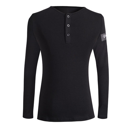 摩登舞训练服T恤带扣子国标舞练习上衣拉丁舞