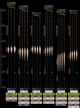 正品深圳和成禅手作鱼贯HCA01~HCA13精品浮漂滑尾鲫鲤综合鱼加粗