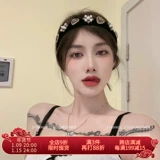 Ретро ободок из жемчуга для девочек, шпильки для волос, французский ретро стиль, с драгоценным камнем, легкий роскошный стиль