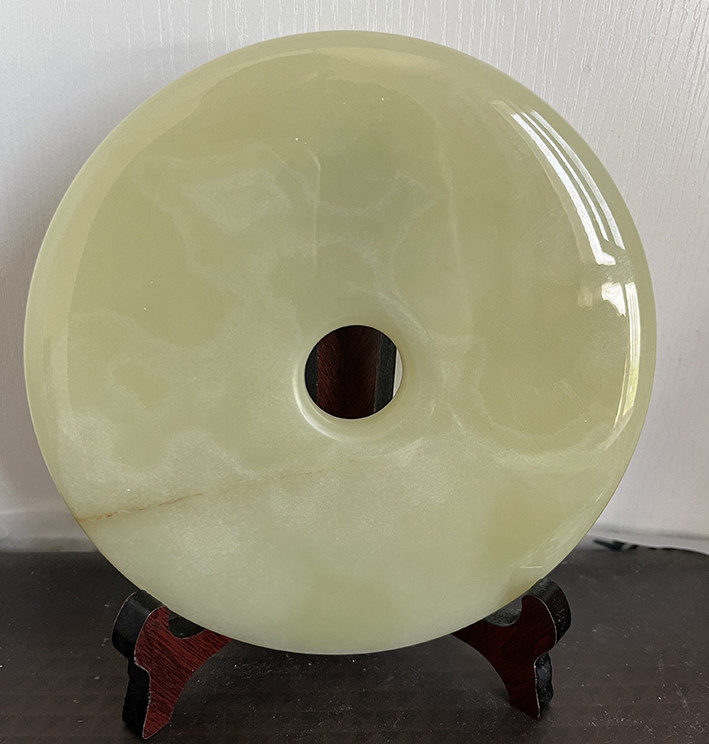 平安扣装饰品摆件玉石酒柜天然阿富汗玉精品古青玉白冰玉红花冰玉