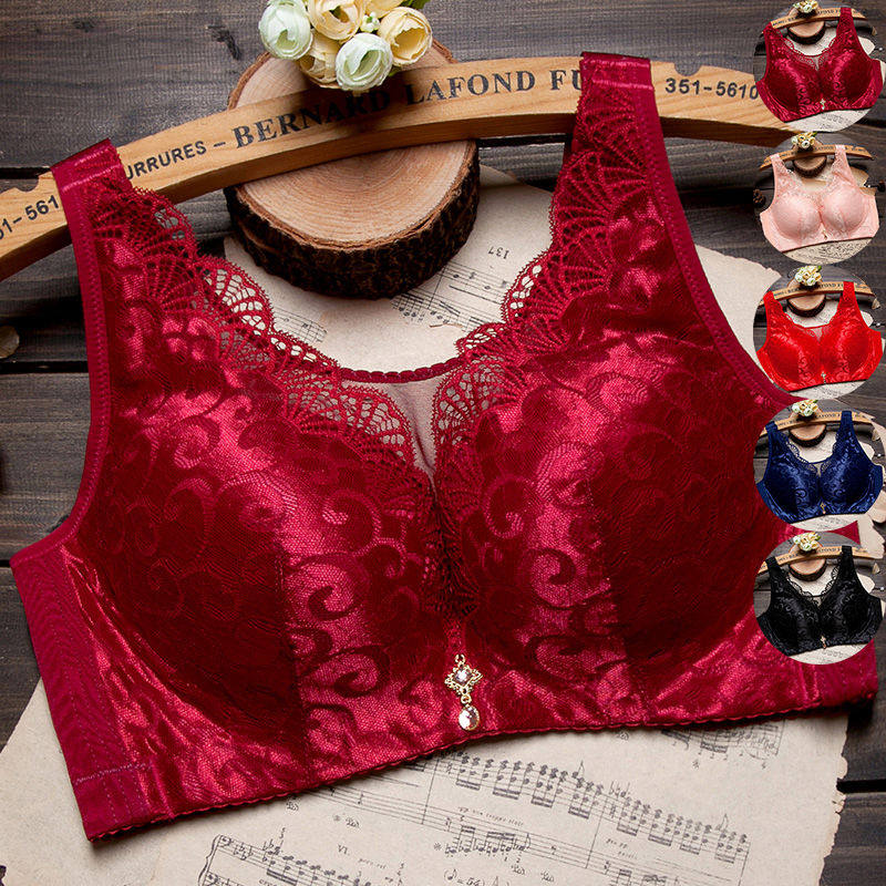 无钢圈文胸性感小胸聚拢胸罩内衣