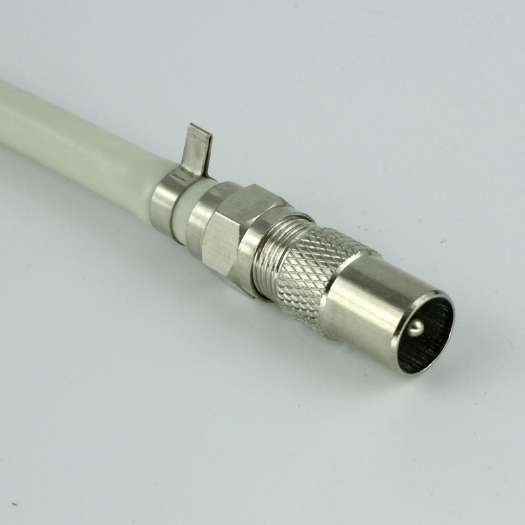 转换头接头电视TVRF公头转英制/公制F端子母口转换头 F母转TV插头