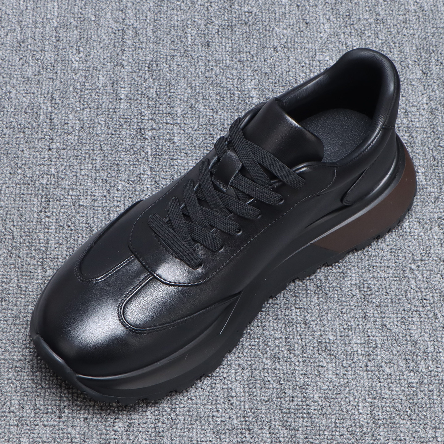 男士休闲鞋2025新款高级头层牛皮运动德比鞋男款轻便厚底增高鞋男,流行男鞋,时尚休闲鞋,淘宝优惠券,粉丝福利购,淘宝优惠卷