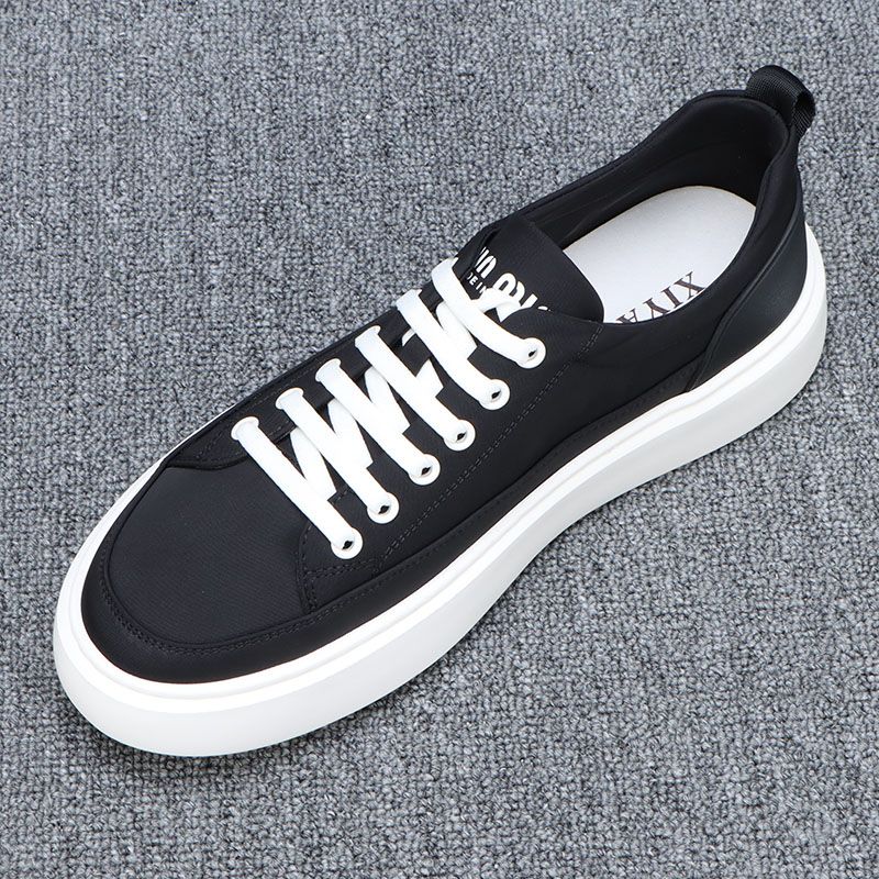 夏季男鞋2025新款发泡底轻便百搭休闲鞋男士透气软底一脚蹬帆布鞋