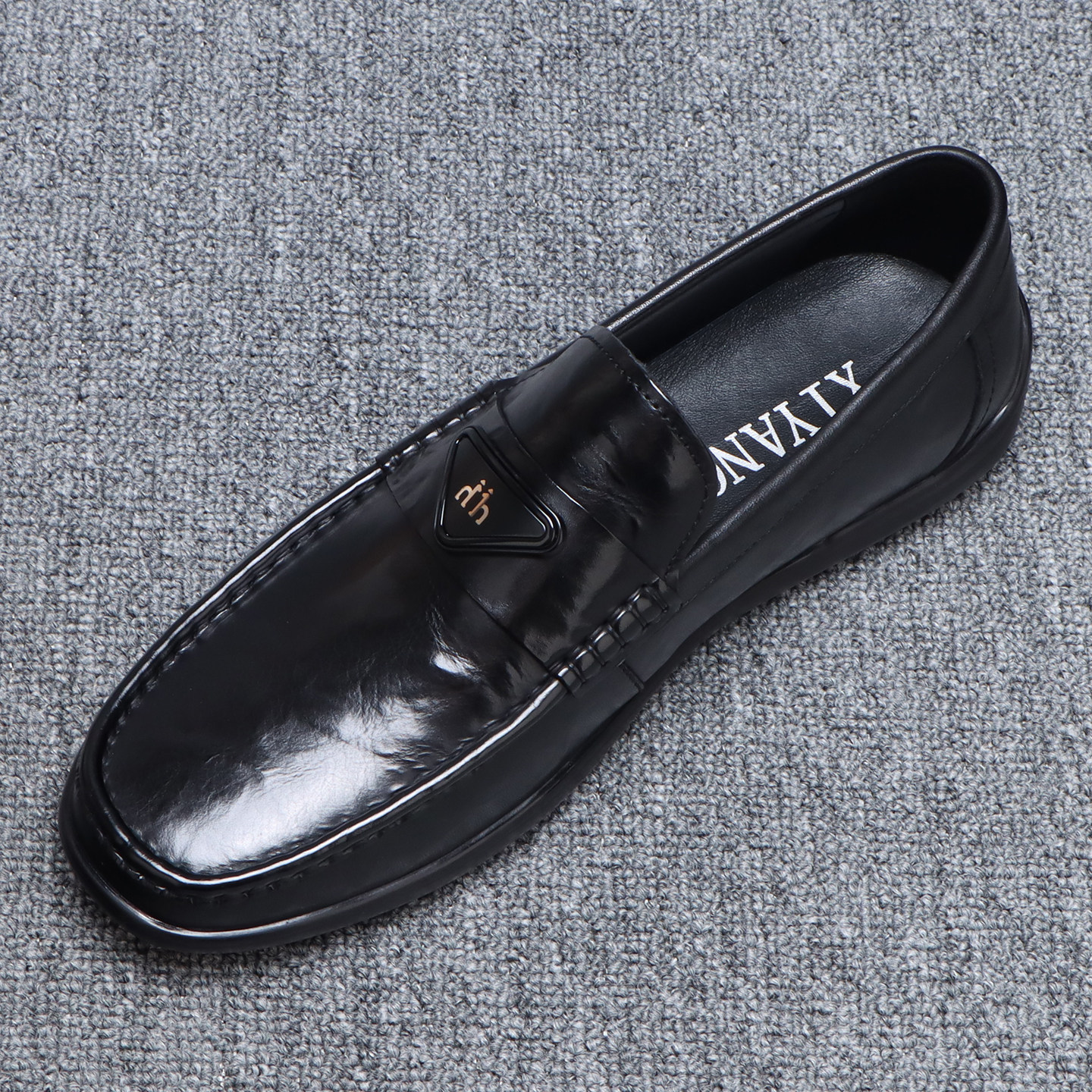 纯皮豆豆鞋男款2025新款秋季百搭休闲鞋软底透气轻便开车鞋男真皮,流行男鞋,乐福鞋（豆豆鞋）,淘宝优惠券,粉丝福利购,淘宝优惠卷