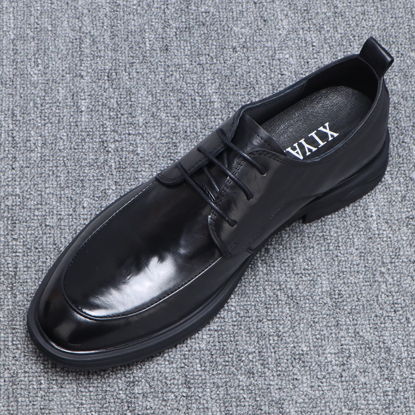 软底正装皮鞋男款头层牛皮真皮商务休闲鞋2025新款秋季系带德比鞋,流行男鞋,休闲皮鞋,淘宝优惠券,粉丝福利购,淘宝优惠卷