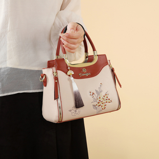 送母亲的包包妈妈婆婆阿姨女包包闺蜜女朋友生日礼物单肩包斜挎包