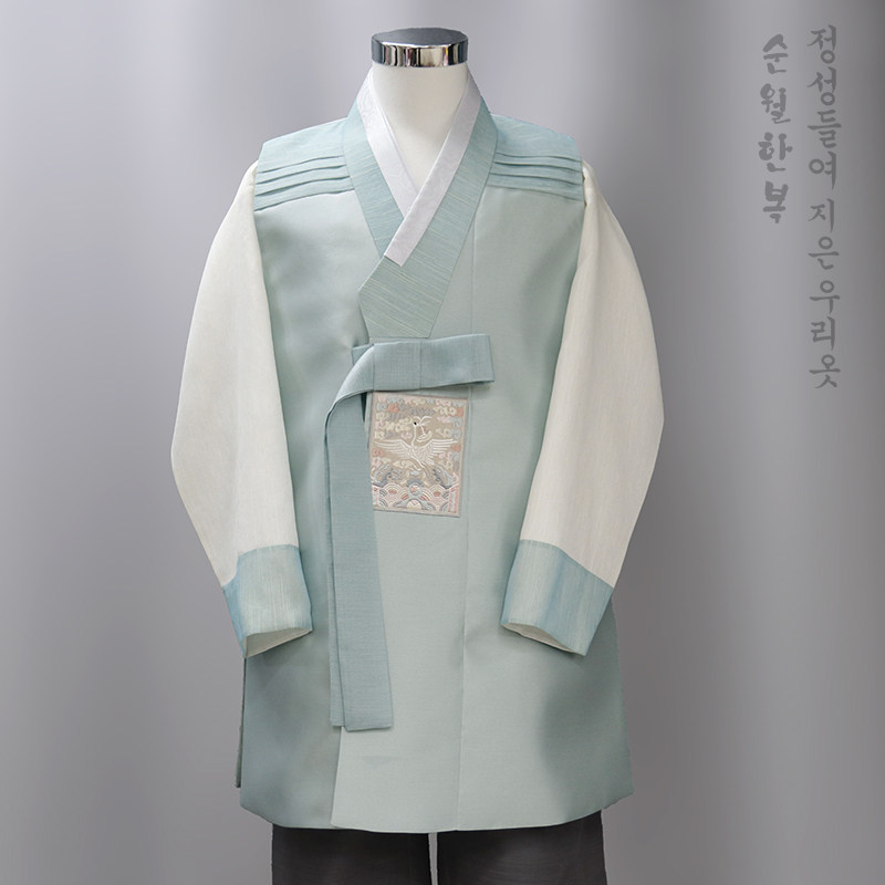 延边定制新款改良男装/新郎韩服短款马甲/主持人演讲礼服/E100208