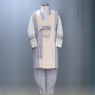 延边定制男装新郎长款韩服演出太子服舞台支持人演讲礼服/E100210